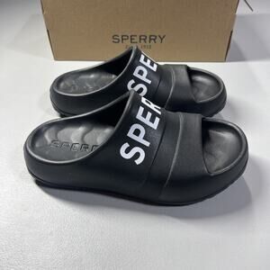 Sperry Winward Float Slide Womens 5M Black Slip On Sandals